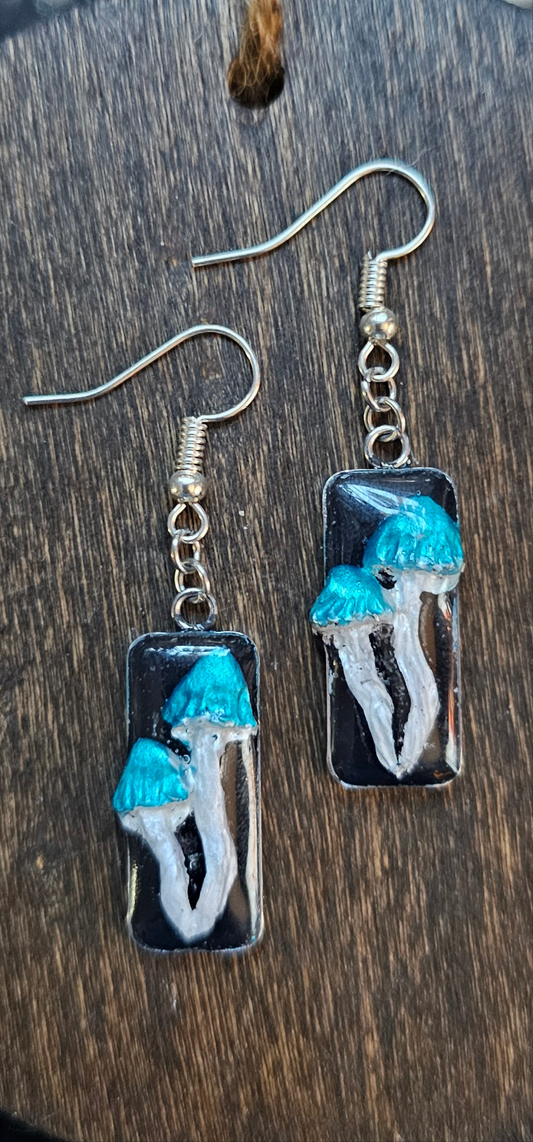 Double Mushroom Stainless Steel Earrings